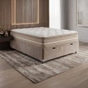 Ver imagem 2 de Cama Box Baú Casal Espuma Pillow Top Lord 138x188x71cm Herval - Suporta até 150 kg por Pessoa
