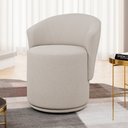 Ver imagem 2 de Poltrona Orgânica Living Mavi Fixa Bouclê Bege - Abmaza