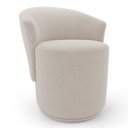 Ver imagem 1 de Poltrona Orgânica Living Mavi Fixa Bouclê Bege - Abmaza