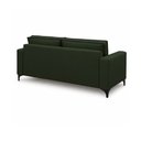 Ver imagem 4 de Sofá Sala de Estar Marselha 230cm 3 Lugares Pés em Metal Linho Verde M1 - Monari Design