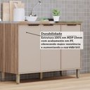 Ver imagem 3 de Cozinha Modulada Compacta 4 Peças sem Tampo Aspen Luciane Móveis