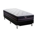 Ver imagem 1 de Cama Box Solteiro: Colchão Molas Herval Maxspring Málaga + Base CRC Suede Black(88x188)
