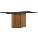 Ver imagem 2 de Mesa de Jantar Serena 180x90 cm com Vidro Cinamomo Preto - New Ceval