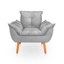 Ver imagem 1 de Poltrona Opala para Sala Confortável e Reforçada Suede