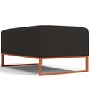 Ver imagem 7 de Puff Decorativo Sala de Estar Cléo 90cm Base de Ferro Cobre W01 Suede Preto - Lyam Decor