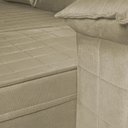 Ver imagem 6 de Sofá Retrátil Reclinável 4 Lugares com Molas 2,30m Quantum Suede Velut Bege - King House