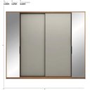 Ver imagem 2 de Guarda Roupa Casal 4 Portas com Espelho e 4 Gavetas Estônia Prime Tx Amêndola-nude