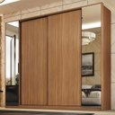 Ver imagem 1 de Guarda Roupa Casal 4 Portas com Espelho e 4 Gavetas Estônia Prime Tx Amêndola-nude