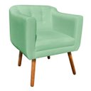 Ver imagem 2 de Poltrona Decorativa Julia Linho Verde Menta A06 - D'Rossi