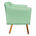 Ver imagem 3 de Poltrona Decorativa Julia Linho Verde Menta A06 - D'Rossi