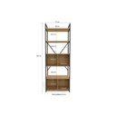 Ver imagem 4 de Estante de Livros Industrial Alta Li018 C/ 4 Portas Freijo/preto - Kappesberg
