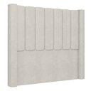 Ver imagem 1 de Cabeceira Casal King Cama Box 195cm Claire I02 Veludo Bege - Mpozenato