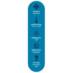 BALCÃO REFRIGERADO PLATIUM 2 PLACAS FRIAS 1,25M PRETO - POLAR - 220v - 2