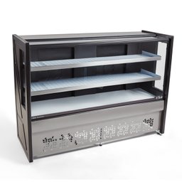 BALCÃO REFRIGERADO PLATIUM 2 PLACAS FRIAS 1,25M PRETO - POLAR - 220v - 1