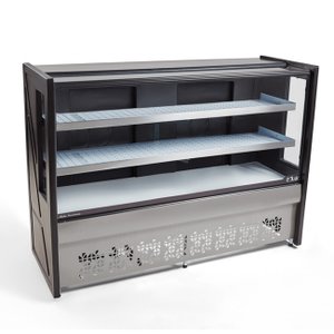 BALCÃO REFRIGERADO PLATIUM 2 PLACAS FRIAS 1,25M PRETO - POLAR - 220v