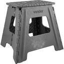 Ver imagem 2 de Banqueta Plástica Dobrável 360 Mm Cinza Vonder