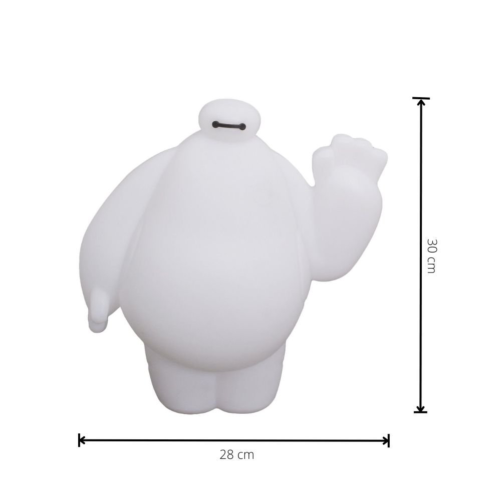 Luminária Infantil Usare Baymax Personagem Robô Big Hero Disney com Lâmpada LED - 4