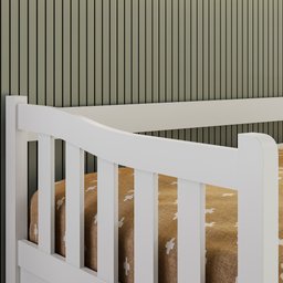 Sofá Bicama Solteiro de Madeira Maciça com Cama Auxiliar - 5