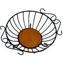 Ver imagem 5 de Fruteira para Mesa em Ferro e Madeira Artesanal Redonda