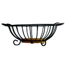 Ver imagem 4 de Fruteira para Mesa em Ferro e Madeira Artesanal Redonda