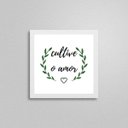 Ver imagem 2 de Quadro Quadrado Cultive O Amor 20x20cm:Madeira branca