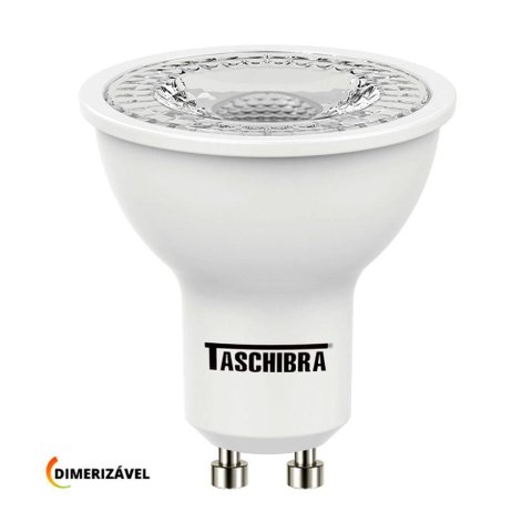 Lâmpada Led Dicroica Mr16 Tdl 6w Dimerizável Taschibra 2700k Luz Quente