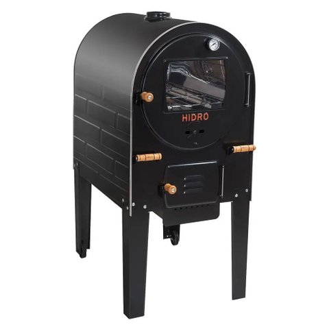 Forno A Lenha Médio 138 Litros Inox Interno 430 Preto Fhimfi Hidro