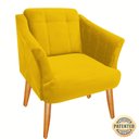 Ver imagem 2 de Poltrona Cadeira Paris De Luxo Amarela - Visammer Decor