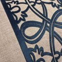 Ver imagem 2 de Capa de Almofada Linho Aplique Boucle Azul Marinho 50x50 Cm