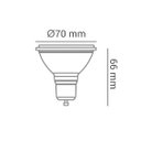 Ver imagem 2 de Lâmpada Led AR70 4.8w 4000k GU10 24º - Opus