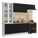 Ver imagem 2 de Armário de Cozinha Completa 270cm Branco/preto Agata Madesa 11