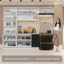 Ver imagem 5 de Armário de Cozinha Completa 270cm Branco/preto Agata Madesa 11