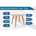 Ver imagem 2 de Mesa P/ Cozinha Dani Wood C/ Tampo Madeirado 110cm Madeirado/off White - Cimol