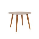 Ver imagem 1 de Mesa P/ Cozinha Dani Wood C/ Tampo Madeirado 110cm Madeirado/off White - Cimol