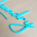 Ver imagem 2 de Quadro Laundry - Adorno, Lettering, Lavanderia, Decoração - Toque 3D:Azul Tiffany