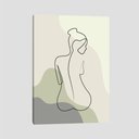 Ver imagem 1 de Quadro Silhueta Ii Tela No Chassi 45X30Cm