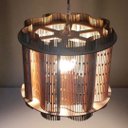 Ver imagem 1 de Luminária Teto Tipo Pendente em Mdf - Completa