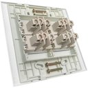 Ver imagem 2 de Conjunto 4x4" linha Clean Branco - 4 Tomadas 10 A2p+t juntas