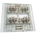 Ver imagem 2 de Conjunto 4x4" linha Clean Branco - 4 Tomadas 10 A 2p+t Separadas
