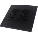 Ver imagem 1 de Conjunto 4x4" Linha Ebony Sleek Alto Brilho - 6 Tomadas 2p+t 10 A
