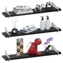 Ver imagem 1 de 3 Prateleiras de Madeira Estilo Industrial Suspensa Max50bp