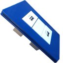 Ver imagem 1 de Conjunto 4x2 Alto Brilho Linha Infiniti - 1 Tomada 2P+T 20 A + tomada USB 1A separadas