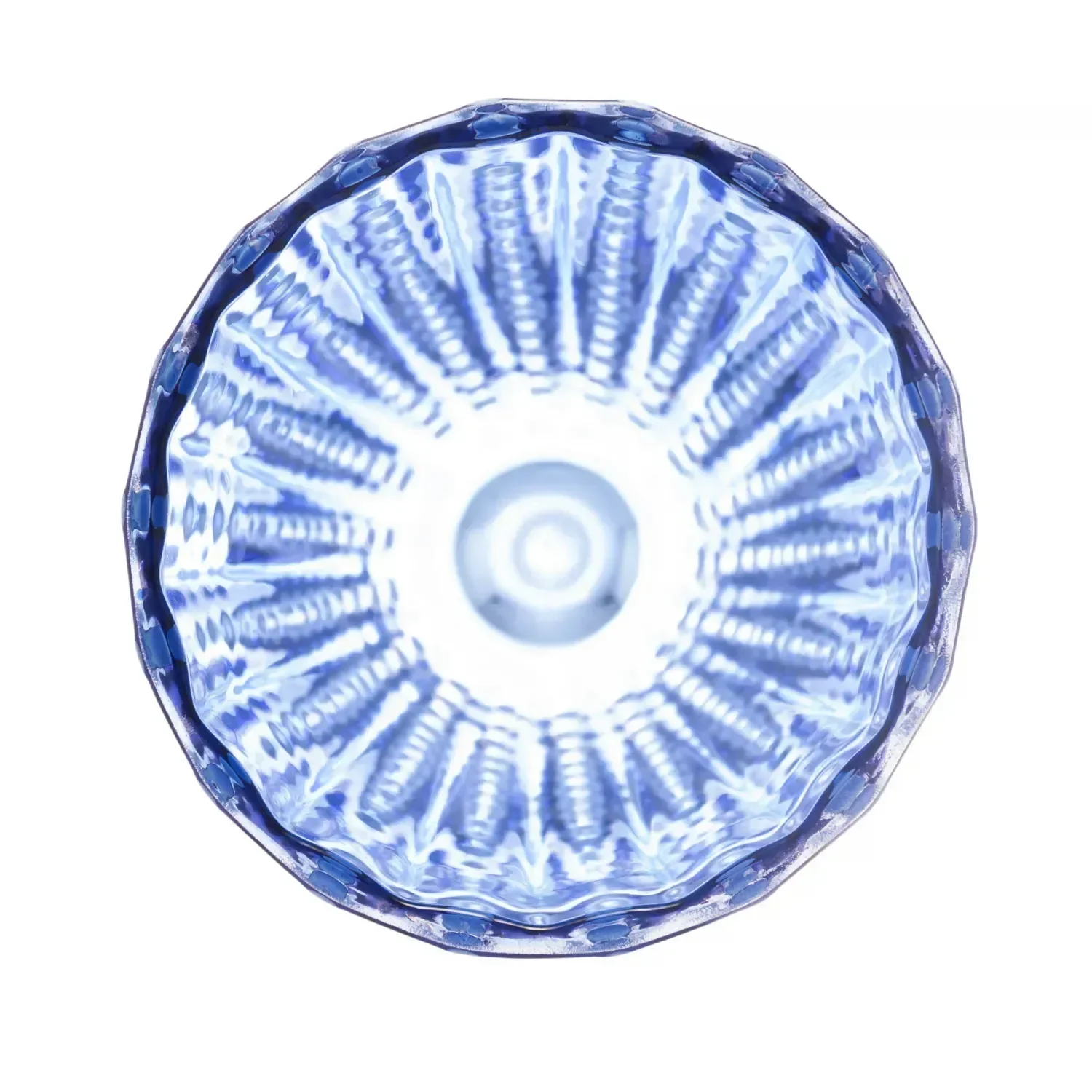 Ver imagem 4 de Conjunto com 2 Taças de Champanhe Azuis com Poás Brancos 200ml