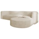 Ver imagem 6 de Sofá Modular Celinne Luxuoso Sala de Estar Decoração Luxo 265cm Bouclé