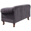 Ver imagem 4 de Namoradeira Chesterfield Duque 2 Lugares em Veludo Chumbo