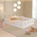 Ver imagem 1 de Cama Casal Montessoriana Infantil Helena Branca - Branco