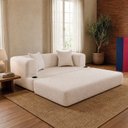 Ver imagem 2 de Sofá Cama Muna 1,50m Xpand Tech Tecido Bouclê Cama Inbox