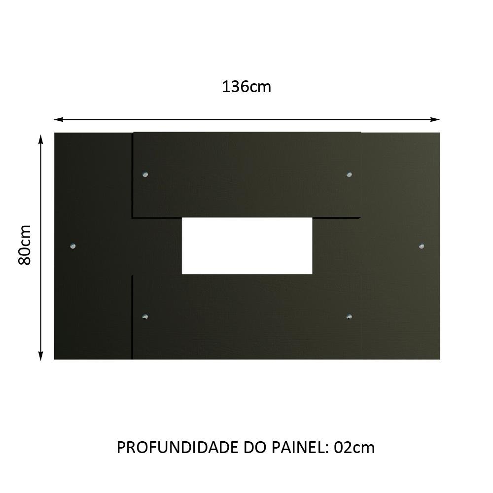 Painel para Tv até 58 Polegadas Madesa - Preto - 3