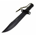Ver imagem 3 de Faca Punhal Adaga Tática Militar Selva Pesca Caça Trilhas Rambo - Preto