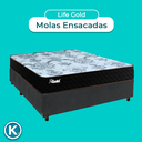 Ver imagem 4 de Cama Box + Colchão Casal Molas Ensacadas Life Gold Paropas